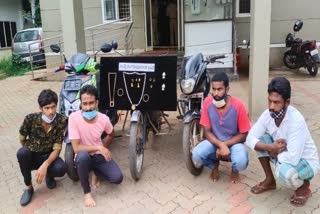four accused arrested