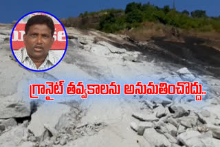 people at vishaka district oppose granite mining