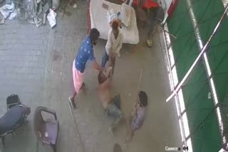 man beating video viral sonipat