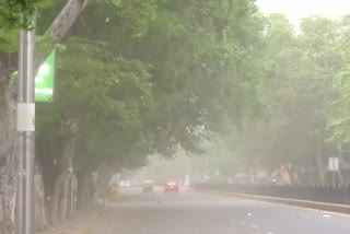 Delhi weather update today strong wind blowing in NCR