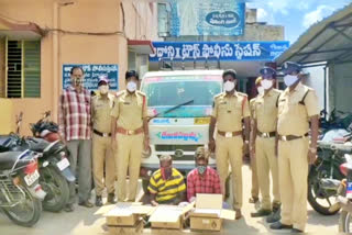 Illegal alcohol seized at Adoni