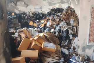 गोदाम में आग,  Ajmer News,  warehouse fire case