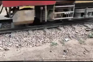 train passed over man