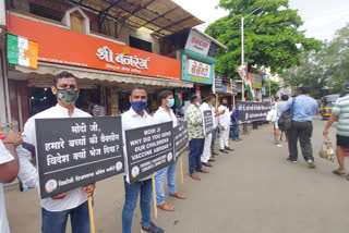 Congress protests against BJP