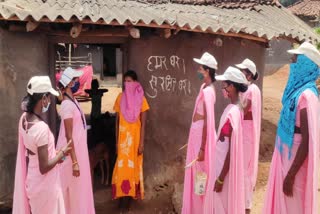 swachhagrahi-women-awareness-for-corona-vaccination-in-jashpur