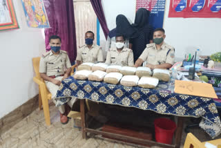 Dumka Police seized a large consignment of Ganja
