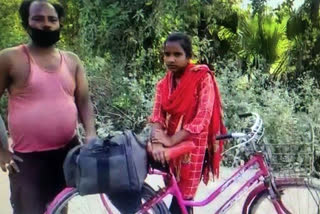 Bihar girl Jyoti Kumari lost her father after one year she cycling 1,200 Km