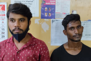 Two arrested with 100 grams of cannabis Ongallur  ഇരുമ്പകശ്ശേരി സ്വദേശി സുഹൈൽ  കാരക്കാട് ഹിലാൽ നഗർ സ്വദേശി കബീർ  ഓങ്ങല്ലൂർ കഞ്ചാവ് കേസ്