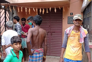 Aggitation of locals at ration shop