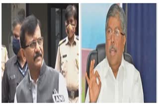 sanjay raut criticize bjp state president chandrakant patil mumbai