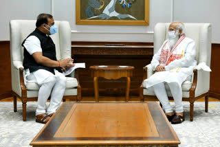 Dr. Himanta Biswa Sharma meets Pm Narendra Modi