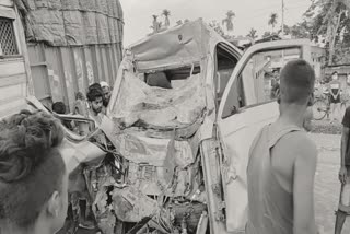 a road accident in teok mudaijan