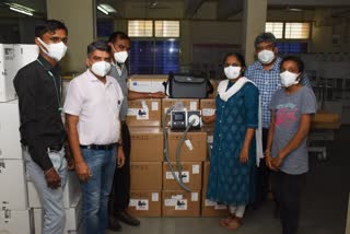 કેન્દ્રિય ગૃહપ્રધાનને સોલા અને ગાંધીનગર સિવિલને ફાળવ્યા 50 પોર્ટેબલ બાયપેપ મશીન