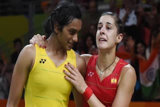 Carolina Marin  PV Sindhu  PV Sindhu wishes speedy recovery  ഇന്ത്യന്‍ താരം പിവി സിന്ധു  ബാഡ്മിന്‍റണ്‍ താരം കരോളിന മാരിന്‍  ടോക്കിയോ ഒളിമ്പിക്സ്