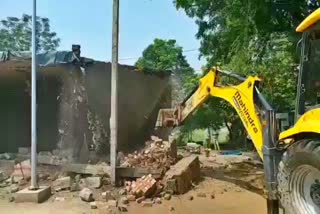 Ambala Cantonment Municipal destroyed illegal construction on 5 acre land