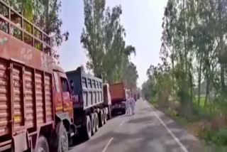 farmers jammed Hisar-Delhi National Highway