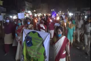 candle march extracted for voter awareness