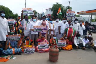 congress protest, hanmakond congress protest 