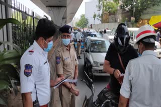 lock down effect, lock down effect in Hyderabad, vehicle seize in Hyderabad