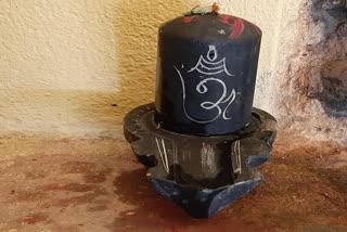 Shivling found during field plowing in Nawada