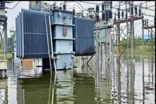 Power supply affected by flood