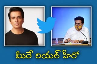 telangana news, sonu sood, ktr, sonu sood praised ktr