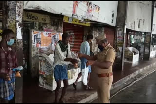 Police inspector who provided food to the helpless!