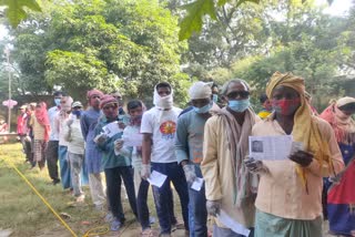 voters voted in sondaha assembly constituency with tight security