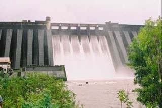 Water level increase in koyana dam