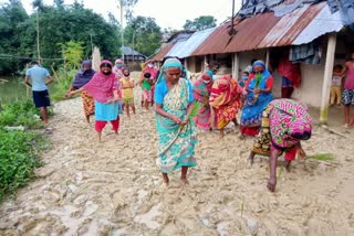 Locals agitation in tapan south dinajpur