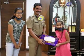 two sisters donated money to police welfare fund