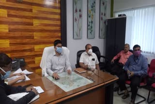 DM Dharmendra Kumar reviews meeting