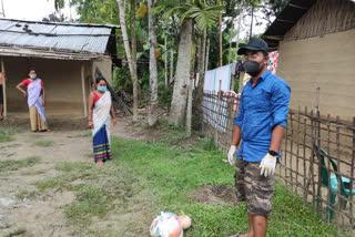 AATASU distributed food items in containment zone