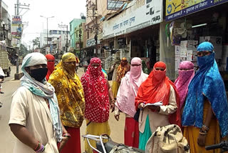 action against those who did not wear masks in Raipur