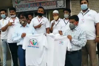 gulbarga: t shirt inaugurate for social workers