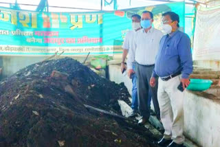 Jashpur Collector surprise inspection of compost center