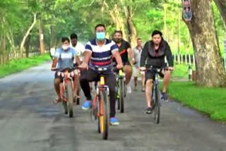 world cycle day celebrated in naharkatiya