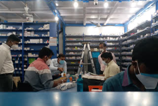 raid in medicine shop in ranchi