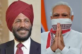 PM Modi speaks to Milkha Singh, enquires about his health