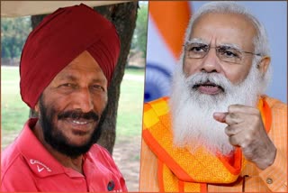 PM Modi speaks to Milkha Singh, enquires about his health