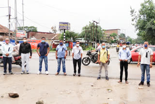 Reporters protest in Narayanpur