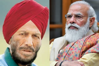 PM Modi speaks to Milkha Singh, enquires about his health
