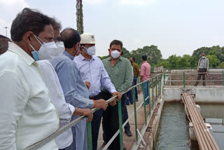 MP Vijay Baghel visited the filter plant at Maroda bhilai