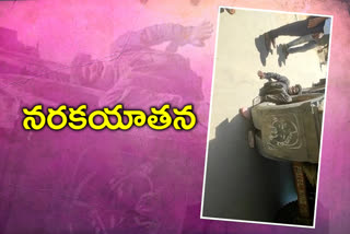 a-young-man-stuck-in-the-middle-of-the-lorry-wheels-in-nagarkurnool