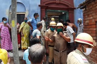 A woman rescued from toilet well