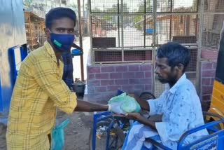 farmer feed poor and unsupported people  in mayiladuthurai