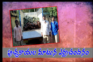 30 red sandalwood logs seized in nellore