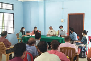 Ranjit Dutta holds meeting with Bihali block officer