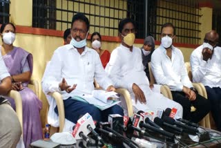 MLA E. Tukaram Press Meet in bellary