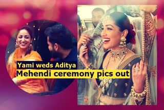 Yami Gautam can't take her eyes off Aditya Dhar in pics from mehendi ceremony and-wedding-inside-pictures